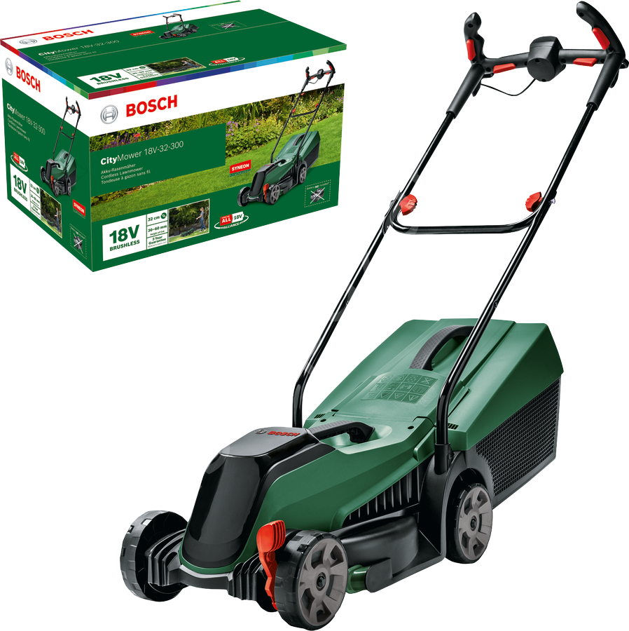 Bosch CityMower 18V-32-300 (Solo-aküsüz) Akülü Çim Biçme 06008B9A08