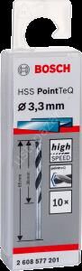 Bosch - HSS-PointeQ Metal Matkap Ucu 3,3 mm 10'lu 2608577201
