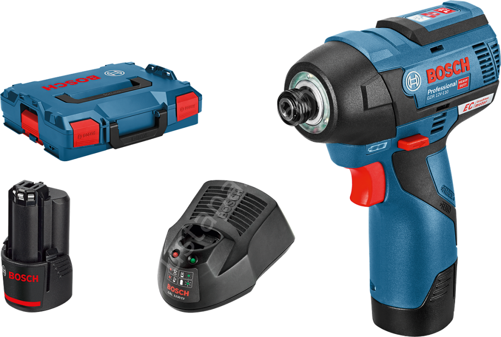 Bosch GDR 12V-110 Çift Akülü 3 Ah Darbeli Somun Sıkma Makinesi 0601900000