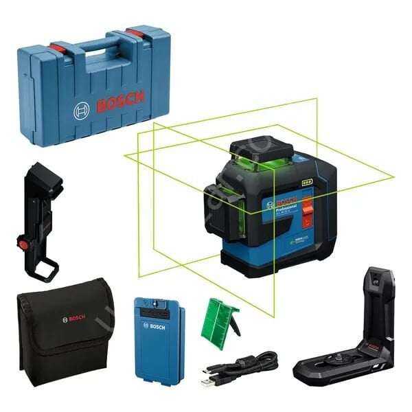 Bosch Profesyonel GLL 80-33 G Çizgi Lazer BA 3.7V 3.0Ah XL Li-ion akü 0601065501