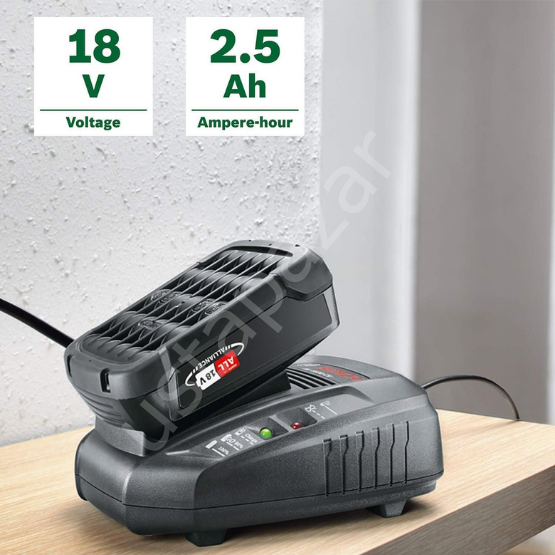 Bosch Starter set 18 V (2 x 2.5Ah Akü  + AL 1830 CV)  Çift Akü ve Şarj Cihazı