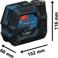 Bosch Profesyonel GCL 12V-50-22 Cg Çizgi Lazer Pil 0601066S00
