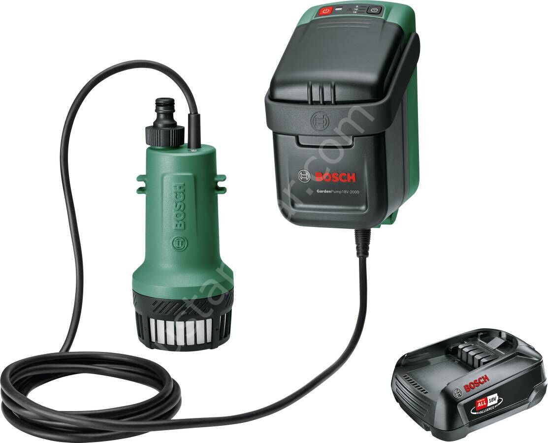 Bosch GardenPump 18V-2000 Akülü Bahçe Pompası 06008C4202