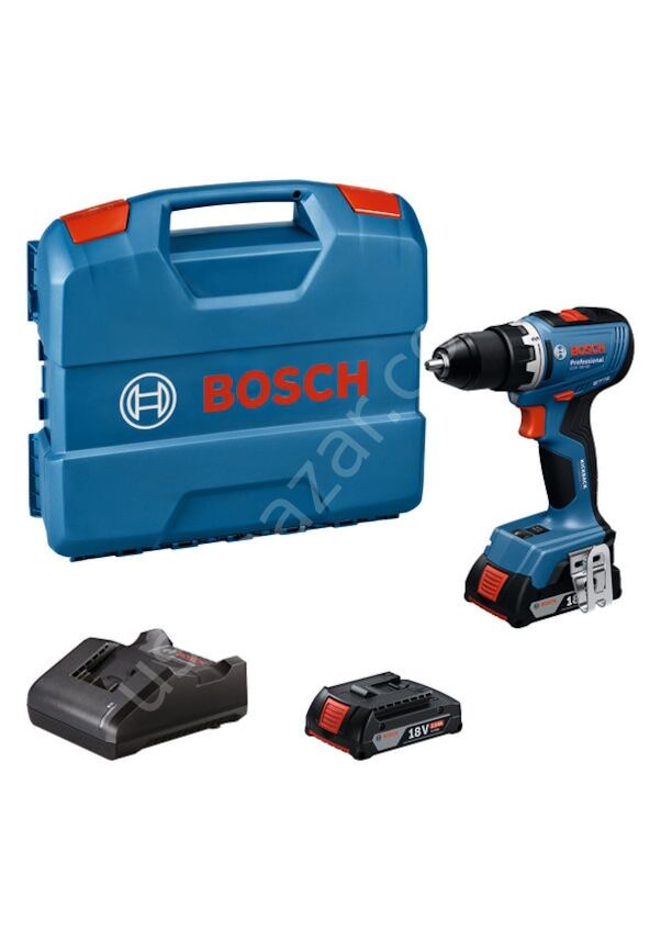 Bosch Profesyonel GSR 18V-65 Çift Akülü 2 Ah Darbesiz Vidalama Makinesi 06019N3000