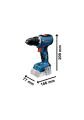 Bosch Profesyonel GSR 18V-65 Çift Akülü 2 Ah Darbesiz Vidalama Makinesi 06019N3000