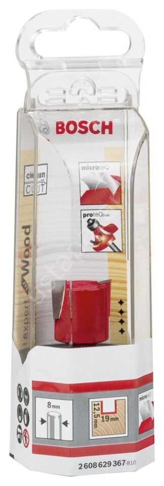 Bosch - Expert Serisi Ahşap İçin Çift Oluklu, Sert Metal Menteşeli Açma Freze Ucu 8*19*51 mm 2608629367