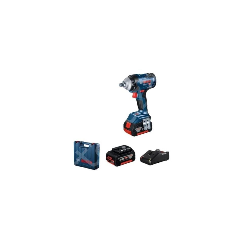 Bosch Professional GDS 18V-400 Çift Akülü 5 Ah Darbeli Somun Sıkma Makinesi 06019K0020