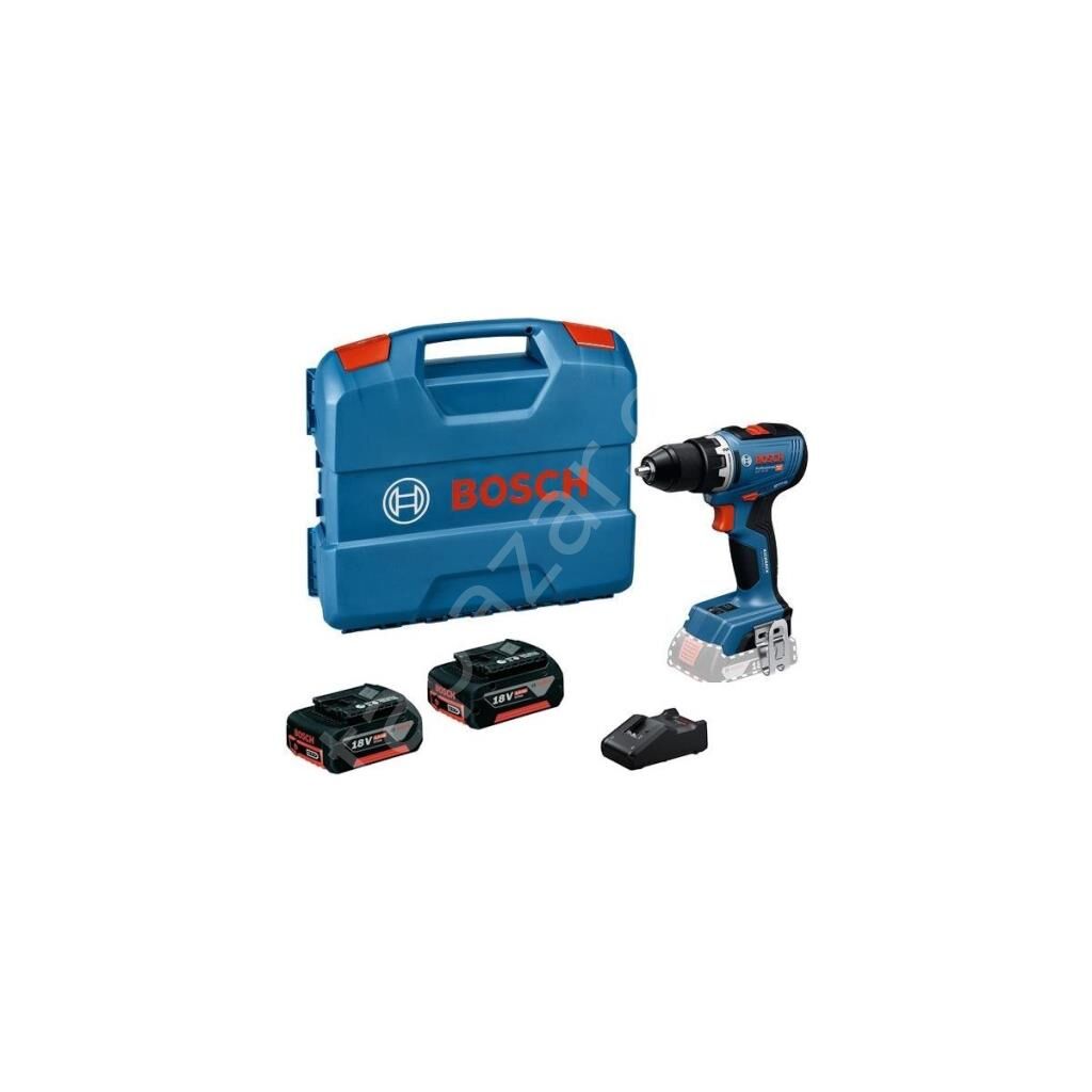 Bosch Profesyonel GSR 18V-65 Çift Akülü 4 Ah Darbesiz Vidalama Makinesi 06019N30K2-2X4