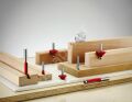 Bosch - Expert Serisi Laminant İçin Çift Oluklu, Sert Metal Altta Bilya Yataklı Freze Ucu 12*12,7*106,8 mm 2608629384