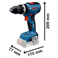 Bosch Profesyonel GSB 18V-65 5 Ah Çift Akülü Darbeli Matkap Vidalama 06019N3103