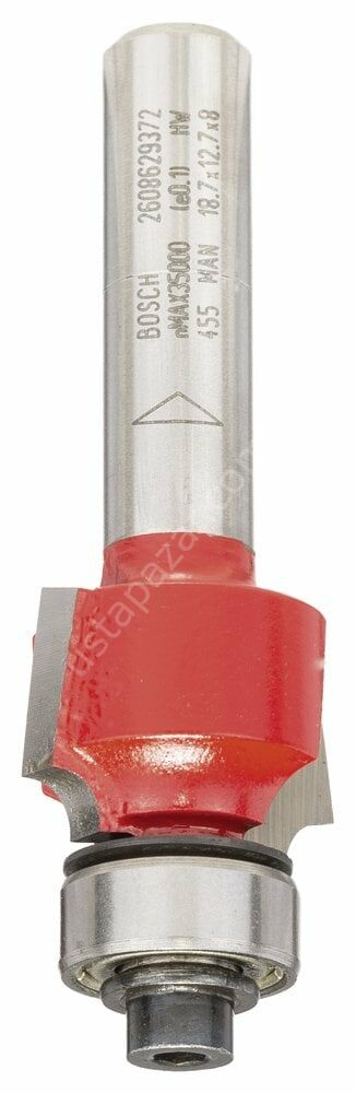 Bosch - Expert Serisi Ahşap İçin Çift Oluklu, Sert Metal Bilye Yataklı Yuvarlama Frezesi 8*3*55mm 2608629372