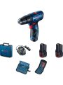 Bosch Professional GSB 120-LI 12 V Çift Akülü Darbeli Vidalama Makinesi + 23 Parça Vidama Ucu