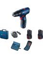 Bosch Professional GSB 120-LI 12 V Çift Akülü Darbeli Vidalama Makinesi + 23 Parça Vidama Ucu
