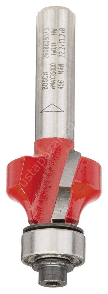 Bosch - Expert Serisi Ahşap İçin Çift Oluklu, Sert Metal Bilye Yataklı Yuvarlama Frezesi 8*4,75*55mm 2608629373