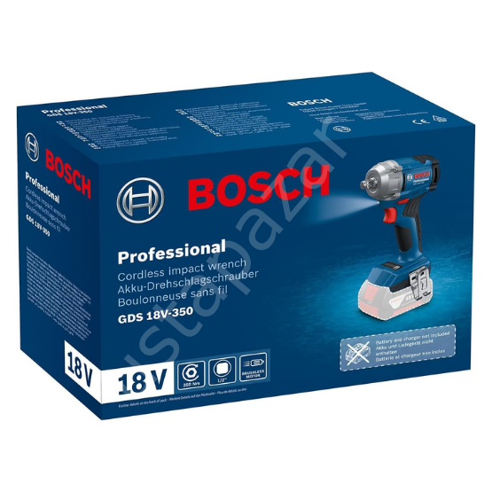 Bosch Profesyonel GDS 18V-350 Darbeli Somun Sıkma ( Akü ve Şarj Cihazı Hariçtir ) 06019M5020