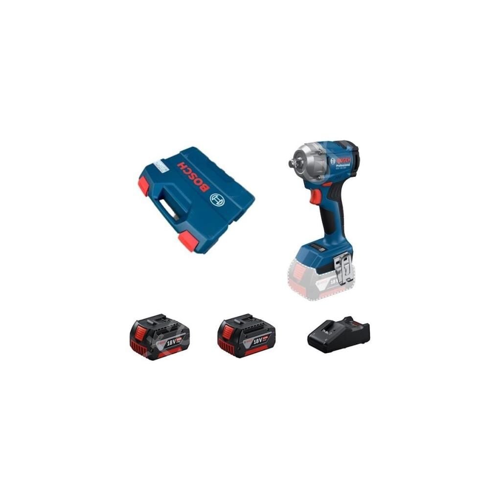 Bosch Profesyonel GDS 18V-350 2X5.0AH Çift Akülü Darbeli Somun Sıkma Makinesi