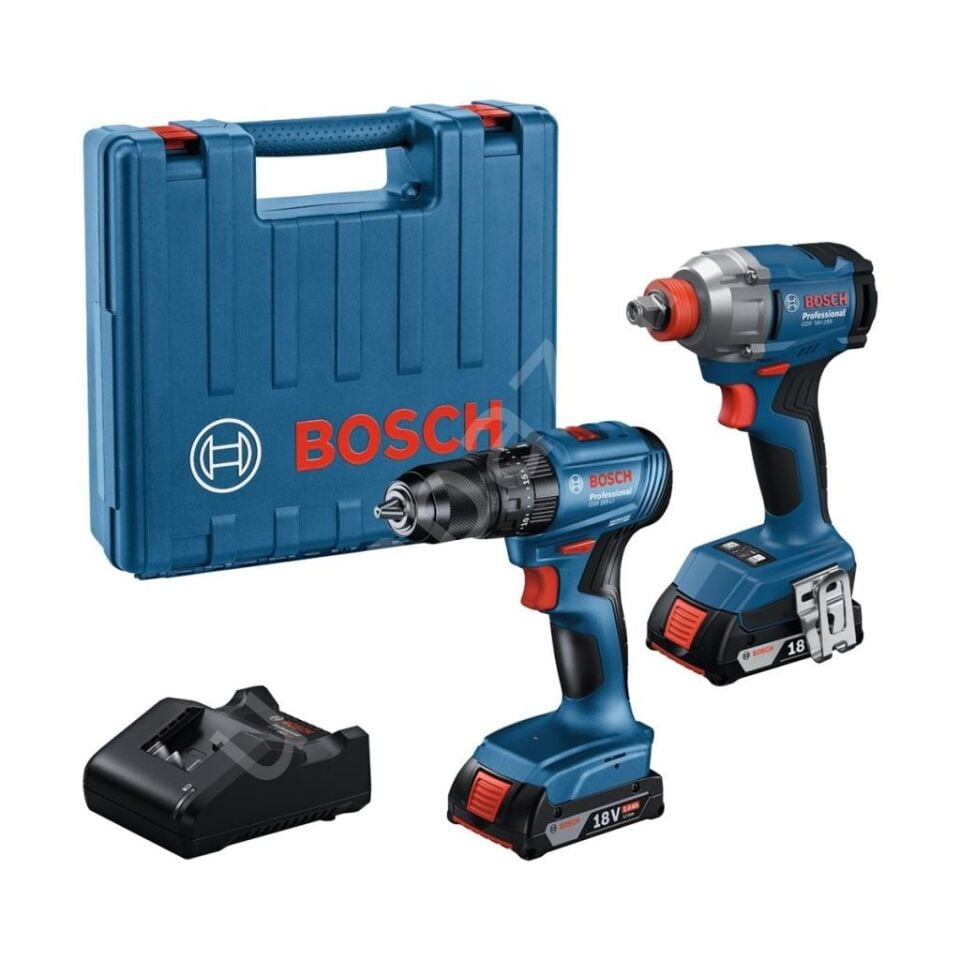 Bosch Profesyonel GDX 18V-285 + GSB 185-Li 2X2 Ah Elektrikli El Aletleri Seti 06019N2124