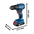 Bosch Profesyonel GDX 18V-285 + GSB 185-Li 2X2 Ah Elektrikli El Aletleri Seti 06019N2124