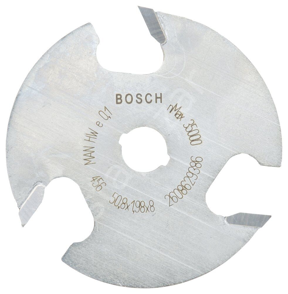 Bosch - Expert Serisi Ahşap İçin Üç Bıçaklı, Sert Metal Diskli Kanal Freze 8*50,8*2 mm 2608629386