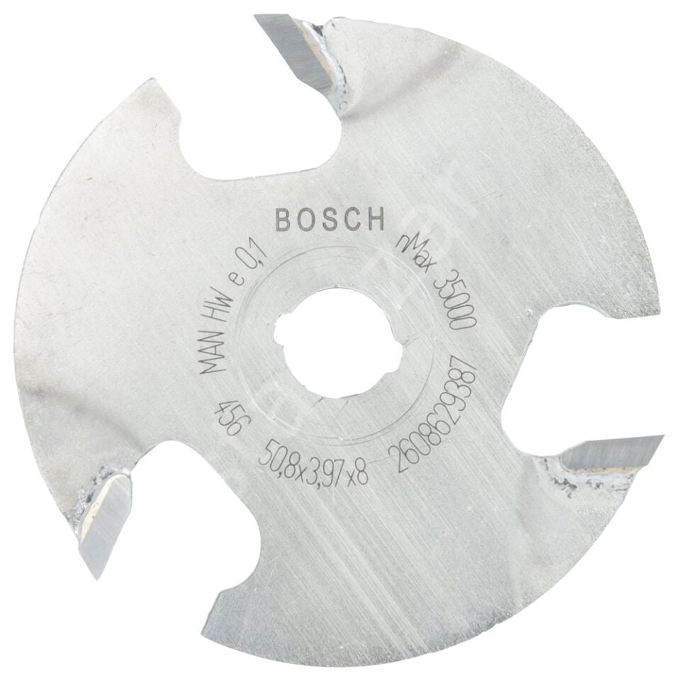 Bosch - Expert Serisi Ahşap İçin Üç Bıçaklı, Sert Metal Diskli Kanal Freze 8*50,8*4 mm 2608629387
