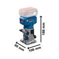 Bosch Profesyonel GLF 18V-8 Freze Makinesi Solo (Akü ve Şarj Cihazı Yoktur) 06016C6020