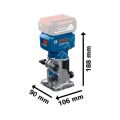 Bosch Profesyonel GLF 18V-8 Freze Makinesi Solo (Akü ve Şarj Cihazı Yoktur) 06016C6020