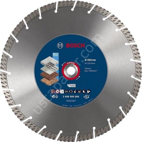 Bosch Expert Multimaterial Yapı Malzemeleri Için Elmas Testere 350 mm