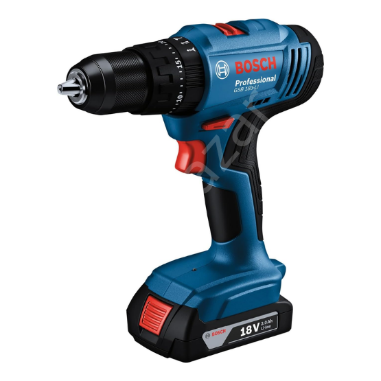 Bosch Professional GSB 183-LI Akülü Darbeli Vidalama 2A Çift Akü 06019K9100