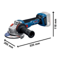 Bosch Profesyonel GWS 18V-11 Avuç Taşlama Makinesi 115 mm 06019N4101 (Solo -Aküsüz)