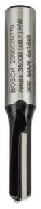 Bosch - Standard Seri Ahşap İçin Çift Oluklu, Sert Metal Düz Freze Ucu 8*6*48 mm 2608628379