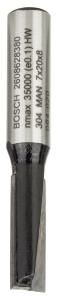 Bosch - Standard Seri Ahşap İçin Çift Oluklu, Sert Metal Düz Freze Ucu 8*7*51 mm 2608628380