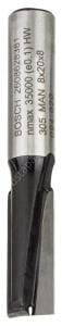 Bosch - Standard Seri Ahşap İçin Çift Oluklu, Sert Metal Düz Freze Ucu 8*8*51 mm 2608628381