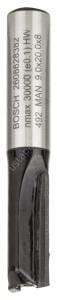Bosch - Standard Seri Ahşap İçin Çift Oluklu, Sert Metal Düz Freze Ucu 8*9*51 mm 2608628382