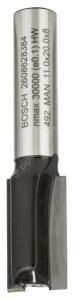 Bosch - Standard Seri Ahşap İçin Çift Oluklu, Sert Metal Düz Freze Ucu 8*11*51mm 2608628384