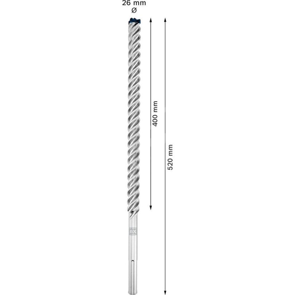 Expert Sds Max-8x Kırıcı Delici Delme Ucu 26 x 400 x 520 mm