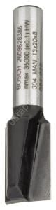 Bosch - Standard Seri Ahşap İçin Çift Oluklu, Sert Metal Düz Freze Ucu 8*13*51mm 2608628386