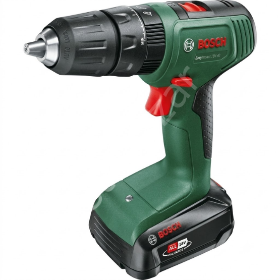 Bosch Easyımpact 18V-40 1.5AH Çift Akü Darbeli Delme/vidalama + 241 Parça Aksesuar Seti