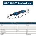 Bosch Profesyonel GRC 18V-60 Akülü Darbeli Somun Sıkma 2 Ah Çift Akülü 06019N8022