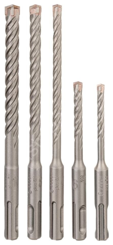 Bosch - SDS plus-5X Serisi Kırıcı Delici Matkap Ucu 5 Parça Set (5,6 x 110 mm, 6,8,10 x 160 mm) 2608833910