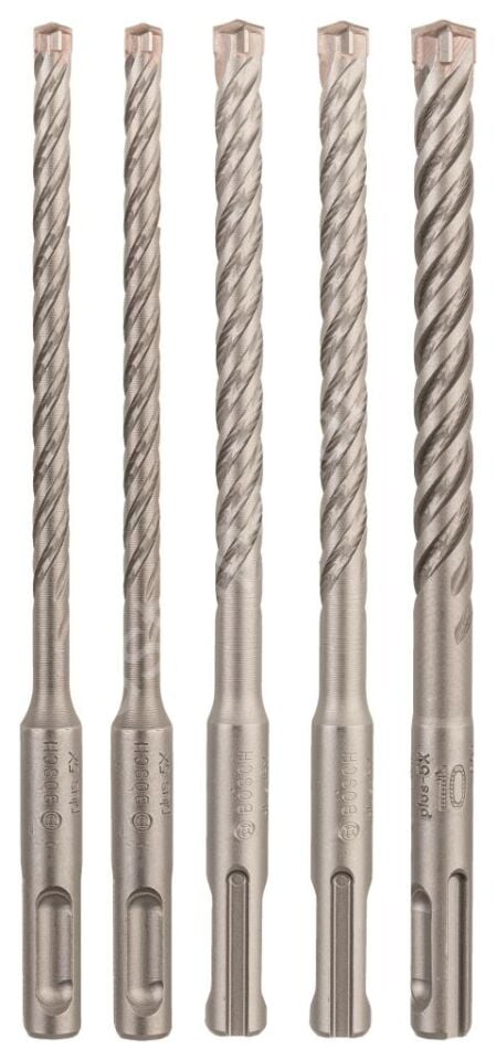 Bosch - SDS plus-5X Serisi Kırıcı Delici Matkap Ucu 5 Parça Set (6,6,8,8,10 x 160 mm) 2608833911
