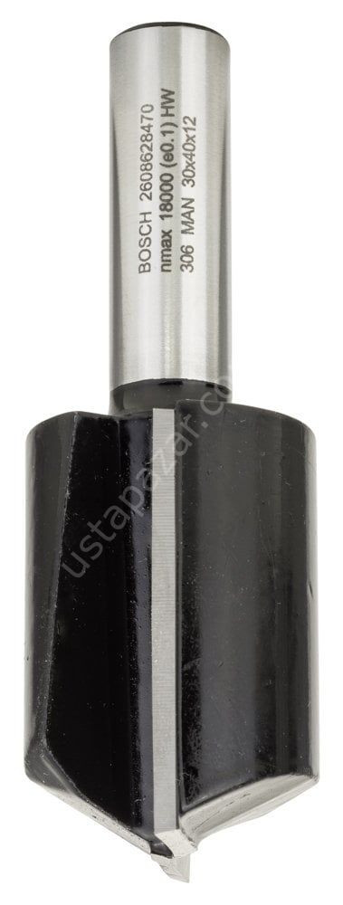 Bosch - Standard Seri Ahşap İçin Çift Oluklu, Sert Metal Ekstra Uzun Düz Freze Ucu 12*30*81mm 2608628470