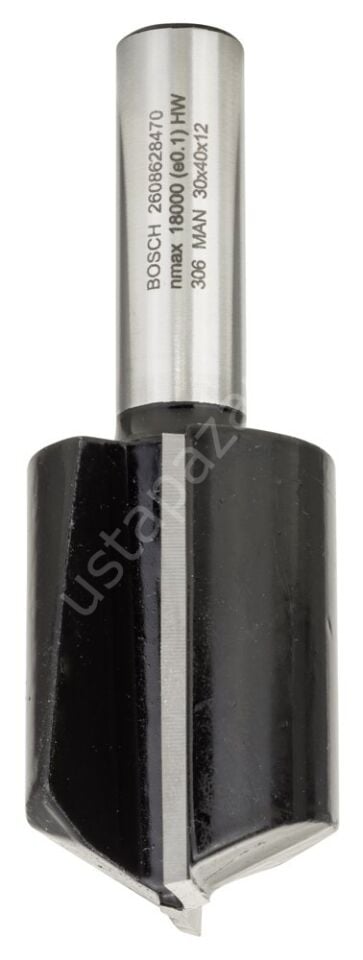 Bosch - Standard Seri Ahşap İçin Çift Oluklu, Sert Metal Ekstra Uzun Düz Freze Ucu 12*30*81mm 2608628470