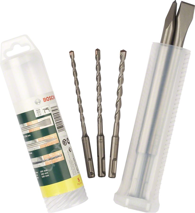 Bosch - SDS-Plus Kırıcı Delici ve Keski Seti 5 Parça 2607019456
