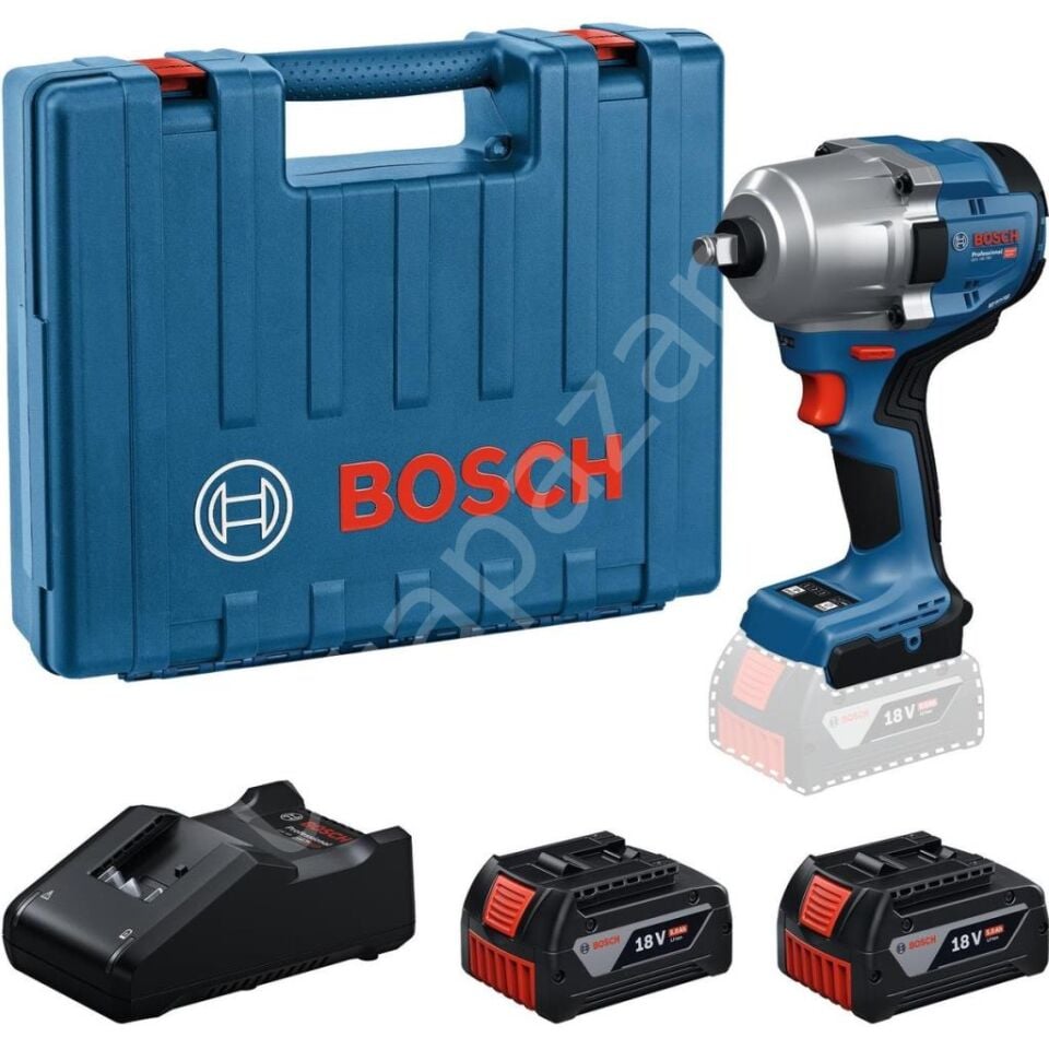 Bosch Professional Gds 18V-780 Çift Akülü 5 Ah Somun Sıkma Makinesi 06019P4021