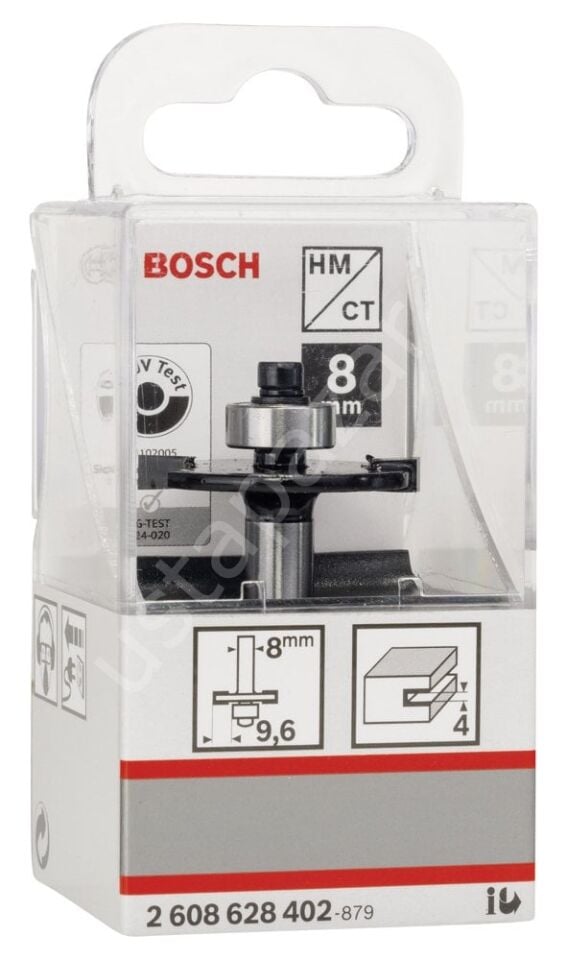 Bosch - Standard Seri Ahşap İçin Çift Oluklu, Sert Metal Bilya Yataklı Diskli Kanal Frezesi 8*32*4*51 mm 2608628402