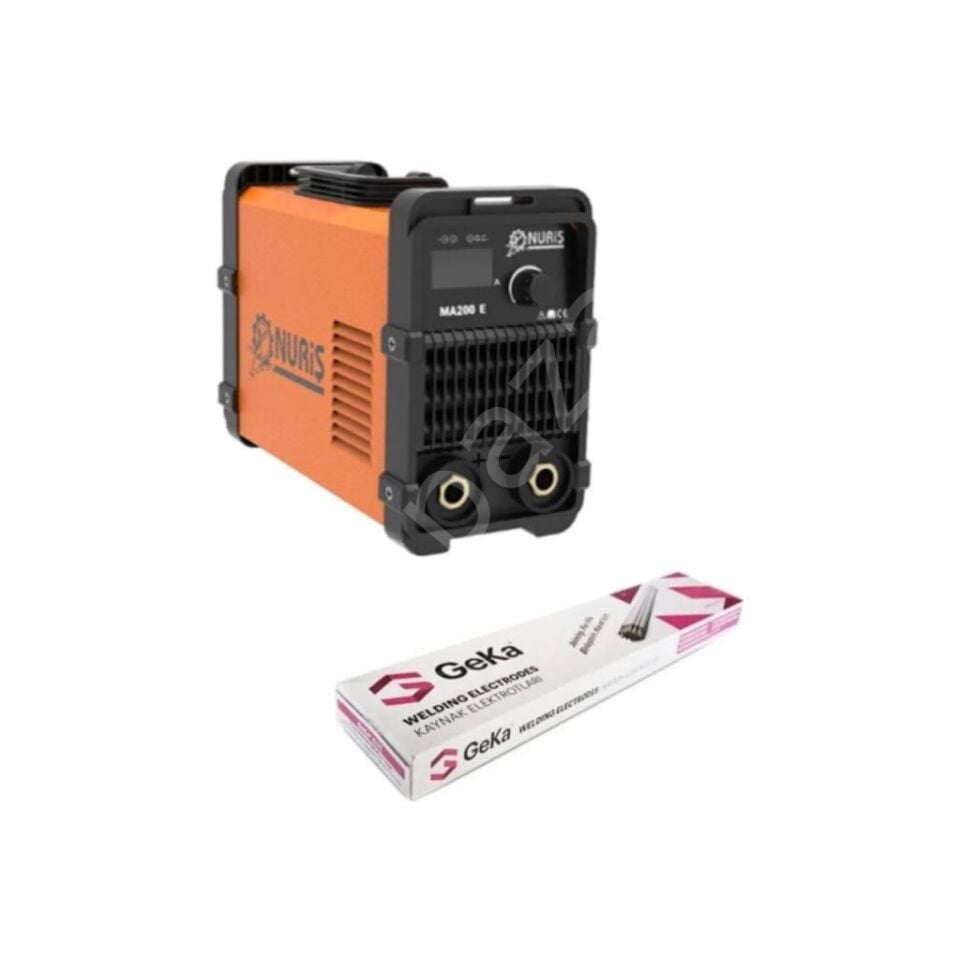 NURİŞ MA200E Inverter Kaynak Makinesi 200A + 1 Paket 2.5mm Elektrot