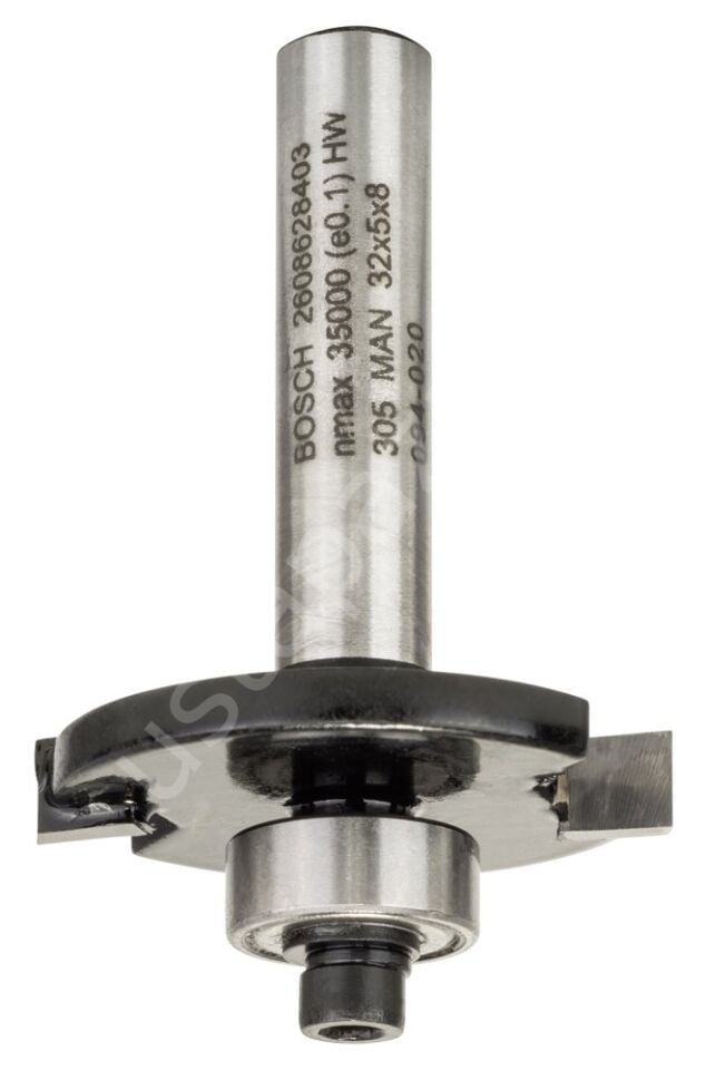 Bosch - Standard Seri Ahşap İçin Çift Oluklu, Sert Metal Bilya Yataklı Diskli Kanal Frezesi 8*32*5*51 mm 2608628403