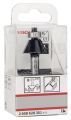 Bosch - Standard Seri Ahşap ve Laminant İçin Çift Oluklu, Sert Metal Bilya Yataklı Pah Açma Frezesi 8*5,5*54 mm 2608628351