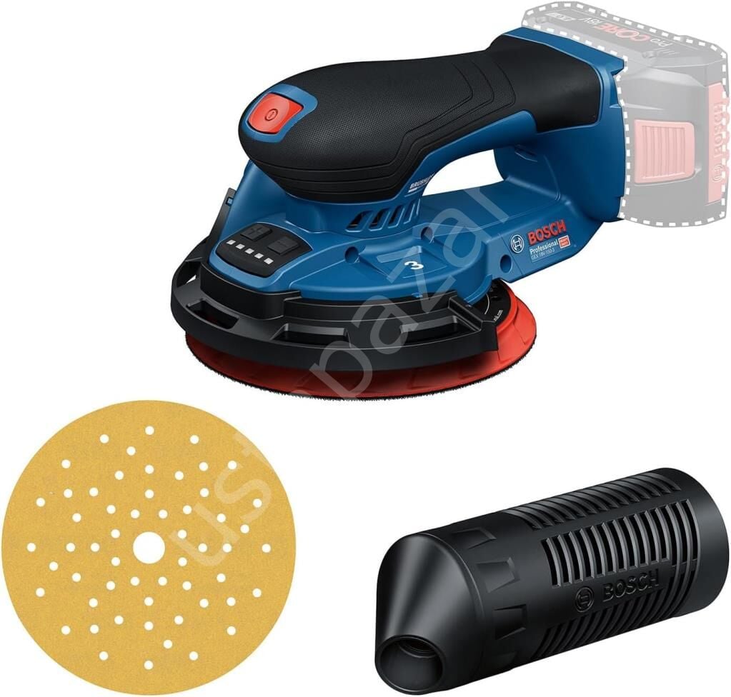 Bosch Professional GEX 18V-150-3 Akülü Eksantrik Zımpara Makinesi (Solo-Aküsüz) 0601372904