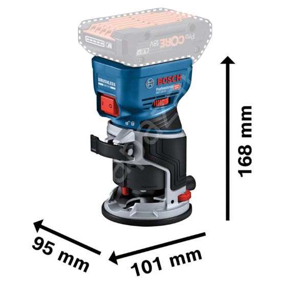 Bosch Professional GKF 18V-8 Akülü Dik Freze (Solo-Aküsüz) 06016C2001